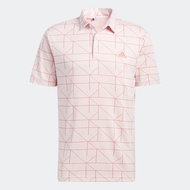 adidas Golf Jacquard Golf Polo Shirt Men Pink HA6115