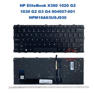 UK / US LAYOUT HP ELITEBOOK X360 1020 G2 1030 G2 G3 G4 904507-001 HPM16A63USJ930 US BACKLIT KEYBOARD