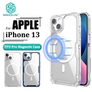 Nillkin หรูหรา นุ่ม ซิลิโคน เคส สำหรับ iPhone 13 พาเวอร์แบงค์ โปร่งใสที่แท้จริง TPU + PC ซิลิโคน ชัดเจนมากๆ กันกระแทก  MagSafe ฝาหลัง