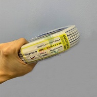 Pure Copper Wire Cable 23/0.14 x 2C 60Meters Blue White wire Aaron Shop (100% Pure Full Copper)