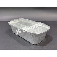 MYCHEF 4573-P Aluminium Foil Tray with Clear Lid (5 sets ±) / Rectangle / Rectangular / Foil Tray