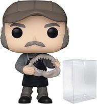 POP Movies: Jaws - Quint Funko Vinyl Figure (Bundled with Compatible Box Protector Case), Multicolor
