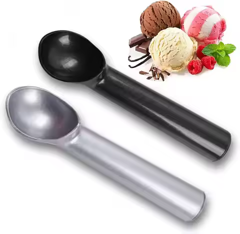 Ice Cream Scoop,7 inch Nonstick Anti-Freeze Aluminum Scooper Spoon, Heavy Duty Durable for Gelato, C