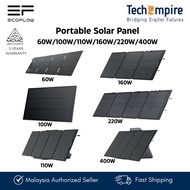 ECOFLOW 60W 100W 160W 220W20V Solar Foldable Panel Conversion Rate of 22% for camping and electric m