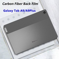 ฟิล์มด้านหลัง แบบลายแคบล่า ฟิล์มคาร์บอนไฟเบอร์ ป้องกันรอย สําหรับ Samsung Galaxy Tab A9 2023 / A9 Plus / A9+ ตรงรุ่น  + กระจกนิรภัย ป้องกันหน้าจอด้านหน้า 017