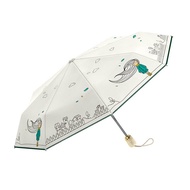Automatic folding umbrella sun protection ultraviolet protection sun umbrella windproof parasol cart