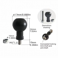 17mm/25.4mm Ball Head to M6 M8 M10 Screw Bracket Connector Motorcycle Sport Camera Mount Connector M