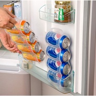 1PC Transparent Drinks Bottle Fridge Organizer Portable Fridge Beverage Can Storage Box Kitchen Beer