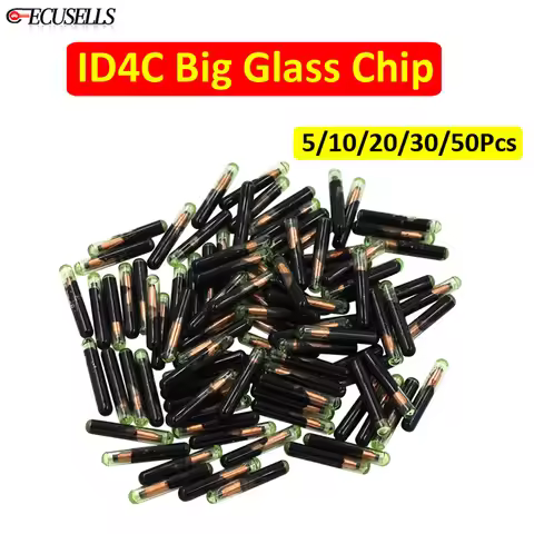 Ecusells 5/10/20/30/50Pcs ID4C Big Glass Chip ( After Market ) ID 4C Car Key Chip for Ford for Toyot