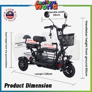 Tricycle Electric bike folding parent child electric bicycle light ebike powerful e bicycle adult mi