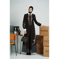 TUNEECA Abaya Hitam Formal Bordir Aveline - TH-0326001