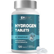 Hydrogen Water Tablets, 120 Tablets Fast-Dissolving H2 Molecular Hydrogen Supplements for Brain Heal