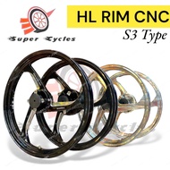 HL RIM S3 type CNC Y15 Y15ZR YSUKU RIM CHROME SPORT RIM LC150 RIM HL HL MOTOR
