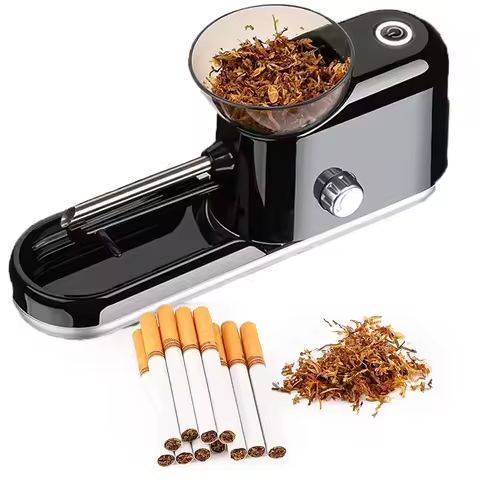 Electric Cigarette Rolling Machine Automatic Loader Portable Pre Rolled Cones Filling Tobacco Smokin