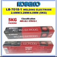 KOBELCO WELDING ELECTRODE LB7018-1 ( LB-7018-H5 ) (3.2MM) X 5KG WELDING ROD 100% ORIGINAL