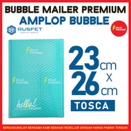 BUBBLE ENVELOPE 23CM X 26CM - BUBBLE MAILER - BUBBLE PACKING HELLO PREMIUM TOSCA