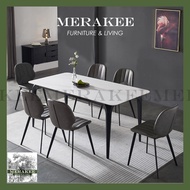 MERAKEE Customized Marble Like Sintered Stone Dining Table Dining Room Furniture F004
