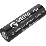 Divepro 18650 3400mAh Rechargeable Battery | Torchlight battery Diving