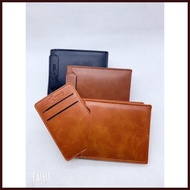 mens fashion forever young 2 fold short wallet