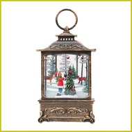 Christmas Snow Lantern LED Snow Globe Swirling Lantern Rotating LED Snow Globe Swirling Snow Globe L
