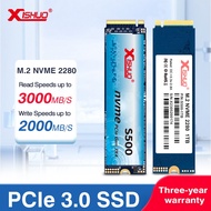 XISHUO SSD M.2 2280 Pcie3.0 NVME SSD 256GB 128GB 512GB 1TB HDD โซลิดสเตทไดรฟ์ภายในสำหรับ Ps5แล็ปท็อปราคาโรงงาน
