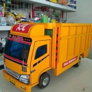 👌 Mobil Truk Oleng Kayu Miniatur Truck Mainan Mobilan Truk Oleng