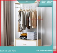 Tủ trống khung thép mặt gỗ MDF ngang 90cm- Tủ treo quần áo- Tủ quần áo gỗ