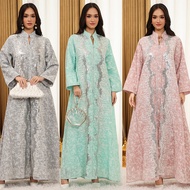 Pakaian Wanita Rentas Sempadan AB506 Timur Tengah Dubai Jalabiya Trend Fesyen Musim Sejuk Pakaian Et