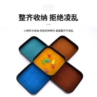 ⭐⭐Dice Tray Tray Sundries Storage Box Board Game Dice Tray Accessories Flannel Game Dice Key Storage