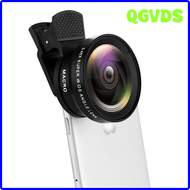 QGVDS 0.45x ชุดเลนส์โทรศัพท์มุมกว้างสุดๆและ12.5x ซูเปอร์เลนส์ไมโครสำหรับโทรศัพท์ iPhone 14 13 Xiaomi มากกว่ากล้อง HD โทรศัพท์มือถือ