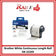 [ORIGINAL] Brother DK-22205 DK22205 DK 22205 White Continuous Length Roll