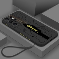 Casing Cyber Liquid Punk Silicone Soft Case for Samsung Galaxy A05 A05S A15 A23 A35 A55 S24 Plus Ult