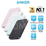 LUMOS Anker Powerbank MagGo Power Bank (10K, Slim) Magnetic Portable Charger Magnetic Wireless Charg