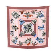 【二手】愛馬仕 HERMES 絲巾 Carre 90 Confidents des Coeurs 女士真絲圍巾