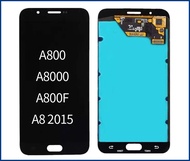Layar LCD TS Touchscreen Fullset Samsung A8 2015 A800 A8000 OLED BLACK WHITE