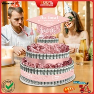 [WC]✧2025 Graduation Gifts 3 Tier Cake Filled with Cash Money Class of 2025 Graduation Decoration fo