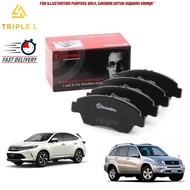 BREMBO FRONT BRAKE PADS TOYOTA HARRIER 2.0 NO TURBO ZSU60 2013-2017 RAV4 ACA36