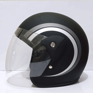 Helm Dewasa SNI Cowok Cewek Model Scoops scopy scoopy motor model modis berkendara warna hitam black