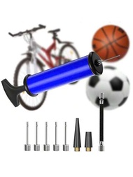 1套隨機顏色(6英寸/8英寸多件裝)手提式小型充氣式泵,適用於自行車、足球和其他充氣製品和玩具。適用於籃球、瑜珈球、球玩具、游泳圈等物品