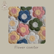 Crochet Coaster Flower Aesthetic Coaster/ Cute Coaster/ Cute Coaster/ Knitted Coaster/ Coaster/