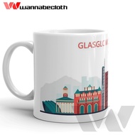 Glass Glasgow Scotlandia Mug Glasgow Scotlandia Souvenir Glasgow Scotlandia Mug World City
