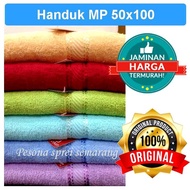 KATUN MERAH RED AND WHITE TOWEL 50x100 - 100% Cotton Towel 180gr / MP TOWEL 50x100 / COTTON TOWEL 50