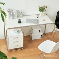 Minimalist style drawer vintage with stylish stainless steel single-person office desk Bauhaus writi