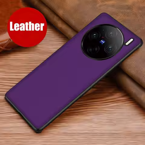 For Vivo X100 X90 Pro Plus Leather Shockproof Phone Ultra Slim Case For VIVO X90S X80 Pro Protective