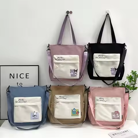 New Sanrio bag Korean version of women's high-end shoulder bag large capacity versatile commuter tot