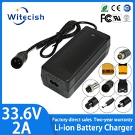 33.6V 2A Lithium Battery Charger For 28.8V 29.6V  8Series  Battery pack with DC5.5×2.1 Connector Bui
