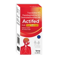 ACTIFED PLUS COUGH SUPRESSANT SIRUP 60 ML (MERAH)