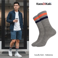 Socks - Oldschool Socks - Skate Stripes Rainbow Orange Navy Basic Grey Socks
