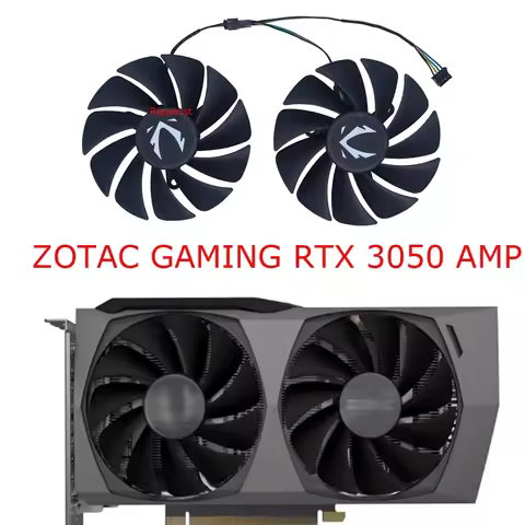 2Pcs/Set,Video Card Fan,GA92S2H,GPU Cooler,For ZOTAC RTX 3050 AMP ECO Twin Edge OC,For ZOTAC GAMING 