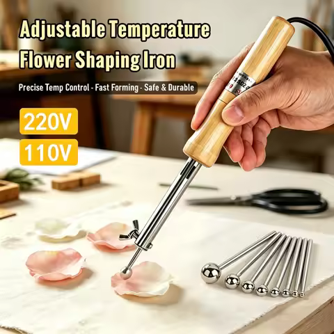 Fabric Flower Ironing Machine Set 8-18 Heads Fixed/Adjustable Temp Fabric Flower Maker 220V/110V Ele